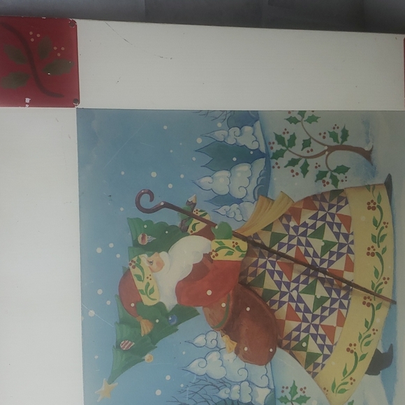 Jim Shore Santa Wall Plaque hanging ENESCO 2003 9 1/2 x 9 1/2 Vintage Christmas  - Picture 8 of 8